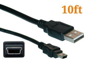 10ft Mini USB Cable Charging Cord For PS3 Playston 3 Controller Dual Shock 3