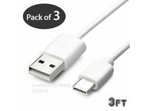 3 Pack USB-C to USB-A Cable Fast Charge Type C Charging Cord Rapid Sync Charger