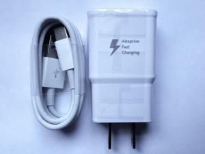 Adaptive Fast Charging Type C Cable + Wall Charger Adapter USB-C Cord 9V 1.67A