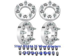 4pcs 1" Thick 5X4.5 TO 5X4.75 Wheel Spacers For Toyota Camry + 20 Lug Nuts