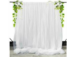 White Pink Tulle Backdrop Bridal Shower Tulle Curtains Wedding Indoor Outdoor