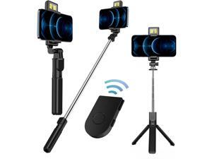 Extendable Selfie Stick Tripod Monopod With LED Fill Light For /iPhone 12 Extendable Selfie Stick Tripod Monopod With LED Fill Light For /iPhone 12