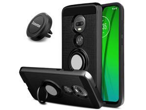 For Moto G7 / G7 Plus Case With Ring Holder Stand / Magnetic Vent Mount For Moto G7 / G7 Plus Case With Ring Holder Stand / Magnetic Vent Mount