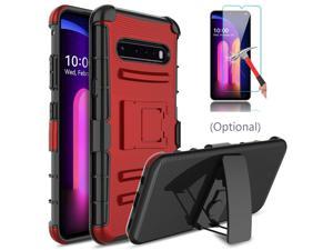For LG V60 ThinQ 5G Hard Case Belt Clip Holster Kickstand Cover/Screen Protector