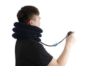 3 Tube Cervical Neck Pillow Traction Device Collar Brace Support Head Stretcher