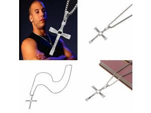 Cross Pendant Necklace Silver Stainless Steel Unisex's Chain Crucifix Men Women Cross Pendant Necklace Silver Stainless Steel Unisex's Chain Crucifix Men Women