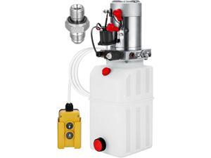 8 Quart Single Acting Hydraulic Pump Trailer Control Kit 12V Plastic Reservoir 8 Quart Single Acting Hydraulic Pump Trailer Control Kit 12V Plastic Reservoir