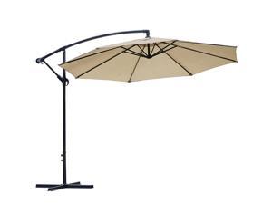10ft Cantilever Po Umbrella Hanging Market Umbrellas with Crank in Garden 10ft Cantilever Po Umbrella Hanging Market Umbrellas with Crank in Garden