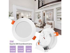 Pcs 5W 7W LED Downlight Recessed Ceiling Panel Light Bulb Lamp Spotlight Fixture