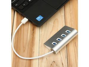 4-Port USB 3.0 Multi HUB Splitter Aluminum Adapter High Speed For PC Laptop Mac 4-Port USB 3.0 Multi HUB Splitter Aluminum Adapter High Speed For PC Laptop Mac