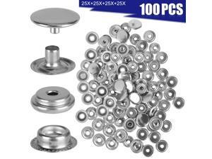 100 X Stainless Steel Fastener Snap Press Stud Cap Button Marine Boat Canvas Set 100 X Stainless Steel Fastener Snap Press Stud Cap Button Marine Boat Canvas Set
