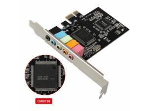 PCI Express PCI-E 5.1 Ch 6 Channel CMI8738 Audio 3D Digital Sound Card Adapter PCI Express PCI-E 5.1 Ch 6 Channel CMI8738 Audio 3D Digital Sound Card Adapter
