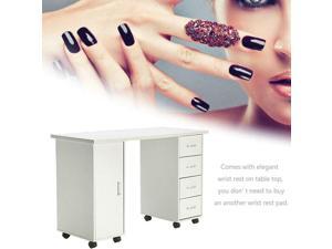 Nail Table Portable Manicure Ston Desk Spa Beauty Salon Table W/ 4 Drawers Nail Table Portable Manicure Ston Desk Spa Beauty Salon Table W/ 4 Drawers