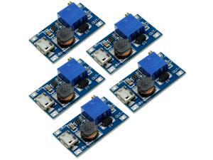 5pcs DC-DC Micro-USB Step Up Boost Module 2-24V IN 5-28V Output Power Converter 5pcs DC-DC Micro-USB Step Up Boost Module 2-24V IN 5-28V Output Power Converter