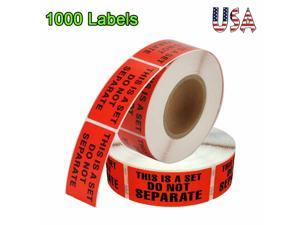 2 Rolls Packaging Labels THIS IS A SET DO NOT SEPERATE Shipping Warning Sticker