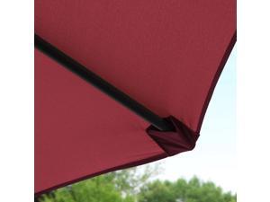 9' Po Umbrella Table Umbrella with 8 Sturdy Ribs Garden Lawn Backyard Red 9' Po Umbrella Table Umbrella with 8 Sturdy Ribs Garden Lawn Backyard Red