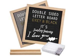 15-inch Rustic Wood A-Frame Double-Sided Chalkboard w/ Scalloped Bottom Gray 