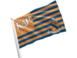 Kappa Delta Rho Fraternity Greek Life Licensed Flag 3X5 Feet Flag Banner Wall Decor Outdoor Indoor Decoration Brass Grommets Double Stitch (Kappa Delta Rho # 1)