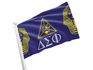 Delta Sigma Phi Fraternity Greek Life Licensed Flag 3X5 Feet Flag Banner Wall Decor Outdoor Indoor Decoration Brass Grommets Double Stitch (Delta Sigma Phi # 2)