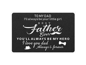Best Father Gifts From Daughter, Dad You Are My Hero Wallet Card, Fathers Day Gift Card For Dad, I Love You Dad Present, Unique Birthday Card For Dad