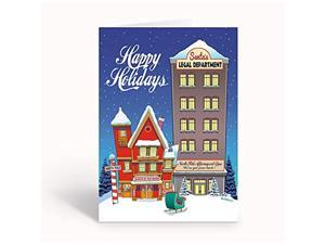 Santas Legal Department Christmas Cards  18 Funny Attorney Christmas Cards  Envelopes Standard