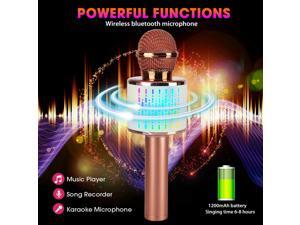Wireless Karaoke Microphone Speaker Handheld Bluetooth KTV Player Mic Home Party Wireless Karaoke Microphone Speaker Handheld Bluetooth KTV Player Mic Home Party