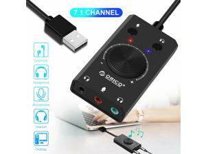 7.1 Channel External USB Sound Card Stereo Audio Adapter for 3.5mm Headphone PS4 7.1 Channel External USB Sound Card Stereo Audio Adapter for 3.5mm Headphone PS4