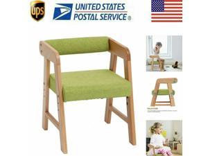 Kids Chair Play Dining Wooden Adjustable Kindergarten Activity Stool Study Chair