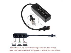 RJ45 Ethernet Splitter Cable vienon RJ45 Y Splitter Adapter 1 to 3 Port Ethernet Switch Adapter Cable for CAT 5 / CAT 6 LAN Ethernet Socket Connector Adapter Cat5 Cat6 Cable Adapter RJ45 Ethernet Splitter Cable vienon RJ45 Y Splitter Adapter 1 to 3 Port Ethernet Switch Adapter Cable for CAT 5 / CAT 6 LAN Ethernet Socket Connector Adapter Cat5 Cat6 Cable Adapter