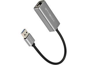 USBA to Ethernet Adapter, Gigabit Ethernet Internet Connector, USB 3.0 AM to RJ 45 LAN Network Hub 10/100/1000 Mbps Supports Win7 /8/10, Mac OS, Linux, Vista USBA to Ethernet Adapter, Gigabit Ethernet Internet Connector, USB 3.0 AM to RJ 45 LAN Network Hub 10/100/1000 Mbps Supports Win7 /8/10, Mac OS, Linux, Vista