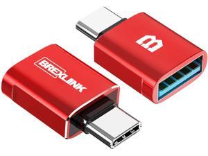 USB C to USB 3.0 Adapter (2 Pack) BrexLink USB Female to USB C Male Adapter OTGUSB Type C to USB for Pad Pro MacBook Air 2020 MacBook Pro Dell XPS and More Type C Devices(Red) USB C to USB 3.0 Adapter (2 Pack) BrexLink USB Female to USB C Male Adapter OTGUSB Type C to USB for Pad Pro MacBook Air 2020 MacBook Pro Dell XPS and More Type C Devices(Red)