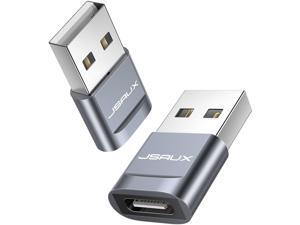 USB C Female to USB A Male Adapter JSAUX 2-Pack Type C to USB Charger Connector Adapter Compatible with iPhone 12 11 Mini Pro Max Samsung Galaxy Note 20 S20 Plus Google Pixel -Grey USB C Female to USB A Male Adapter JSAUX 2-Pack Type C to USB Charger Connector Adapter Compatible with iPhone 12 11 Mini Pro Max Samsung Galaxy Note 20 S20 Plus Google Pixel -Grey