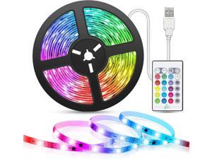 Hitlights LED Strip Lights, 4 Pre-Cut 1ft/4ft Small LED Light Strips  Dimmable, RGB 5050