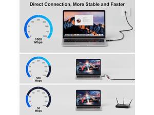 Ugreen 4 In 1 Usb C To Ethernet Adapter, Thunderbolt 3 To Usb 3.0 Gigabit Rj45 - View #6