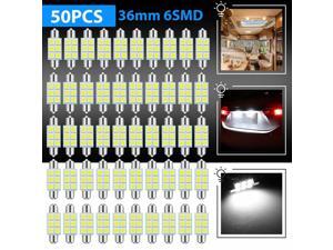 50X 36MM C5W DE3423 Festoon LED Interior License Plate Dome Map Light Bulb White 50X 36MM C5W DE3423 Festoon LED Interior License Plate Dome Map Light Bulb White