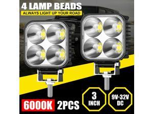 2x 3inch LED Work Lights Bar Spot Fog Lamp Off-road SUV ATV Driving Truck 4WD