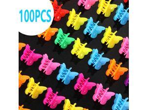100Pcs Butterfly Hair Clips Claw Barrettes Mini Jaw Clip Hairpin for Women Girls 100Pcs Butterfly Hair Clips Claw Barrettes Mini Jaw Clip Hairpin for Women Girls