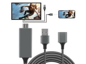 HDMI Mirroring Cable Phone to TV HDTV For iPhone 11/XS Max/7/8 Plus/iPad/Android HDMI Mirroring Cable Phone to TV HDTV For iPhone 11/XS Max/7/8 Plus/iPad/Android