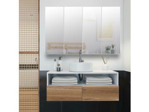 Bathroom Wall Mounted Storage Cabinet with Double Door and Adjustable Shelf Bathroom Wall Mounted Storage Cabinet with Double Door and Adjustable Shelf