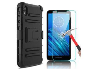 For Moto E6 Case With Stand Holster Belt Clip Cover / Screen Protector For Moto E6 Case With Stand Holster Belt Clip Cover / Screen Protector