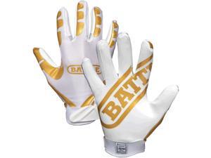 Receivers Ultra-Stick Football Gloves - Gold/White