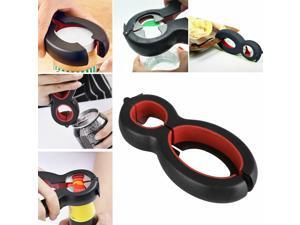 Multi Function 6 in 1 Twist Bottle All in One Jar Gripper Can Wine Beer Opener Multi Function 6 in 1 Twist Bottle All in One Jar Gripper Can Wine Beer Opener