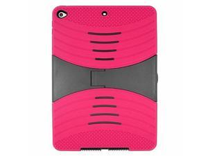 For iPad Air 2 Hybrid Silicone Hard Impact Resistant Stand Case Hot Pink/Black For iPad Air 2 Hybrid Silicone Hard Impact Resistant Stand Case Hot Pink/Black