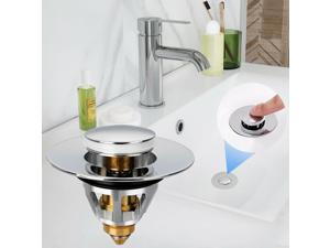Universal Wash Basin Core Bounce Drain Filter Pop Up Bathroom Sink Plug Stopper
