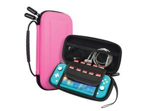 For  Switch Lite Carry Case - Hard Shell, Portable Travel Pouch, Pink