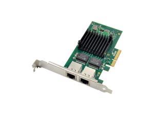 PCI-E X4 RJ45 Server Dual Port Gigabit Ethernet 10/100/1000Mbps Network Interface Card For i350-T2 NIC Intel I350AM2 Pcie server