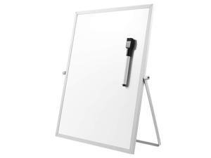 Magnetic Dry Erase Board with Stand for Desktop Double Sided White Board Planner Reminder for School Office 11 inch X 7 inch