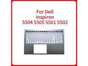 Keyboard tray Palm rest Back Cover Bottom Case For Dell inspiron 15 5504 5505 5501 5502 Laptop C Shell Silver