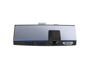 USB 3.0 RJ45 Docking Station HUB Docking Station 4K HDMICompatible USB MultiFunction Hub for Surface Pro 4/5/6
