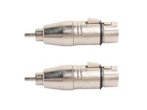 XLR 3Pin Female to RCA Male Jack Adapter Converter Audio AV Adapter RCA to XLR Female Changer Converter